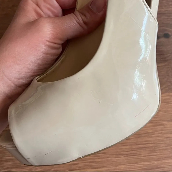 Guess Peeptoe High Heels in Nude - Picture 5 of 14